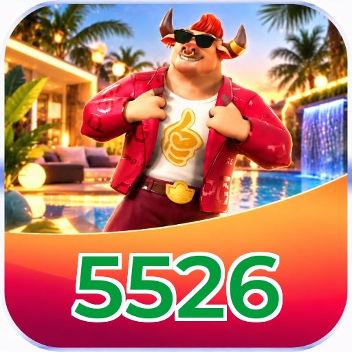 Interface da plataforma 5526 mostrando slots populares e bônus de boas-vindas